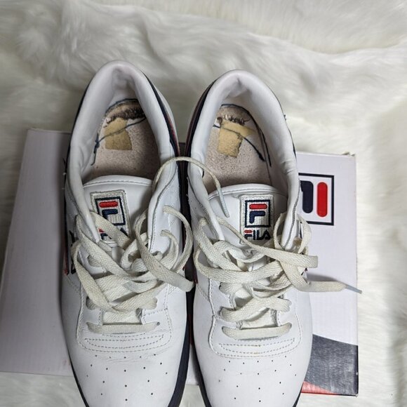Fila Men's Original Fitness 11F16LT-150 White Lace Up Sneaker Shoes Size 9 - Picture 3 of 12